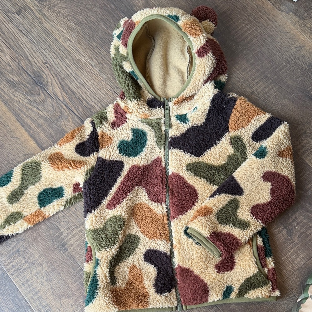 Kids Camouflage Fleece Jacket